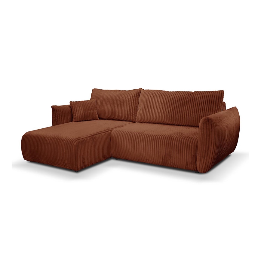 L-shaped universale folding angolo lounge suite con contenitore FRIDA marrone