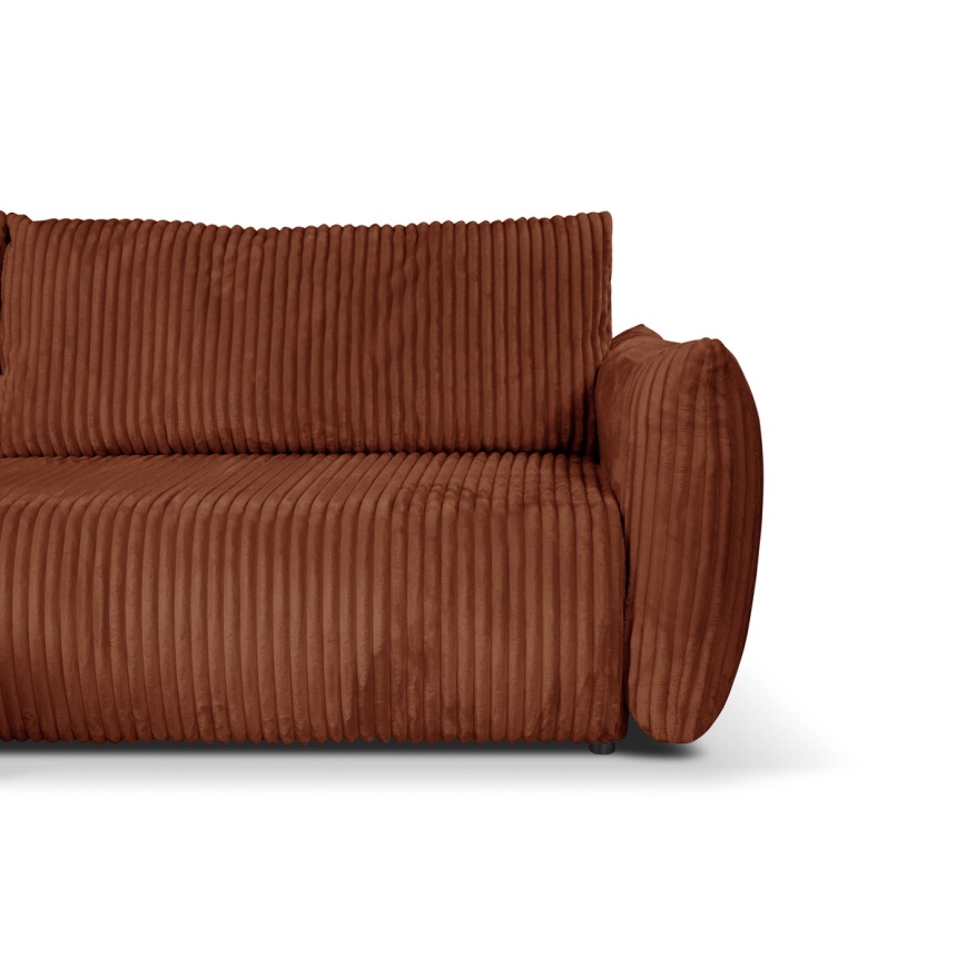 L-shaped universale folding angolo lounge suite con contenitore FRIDA marrone