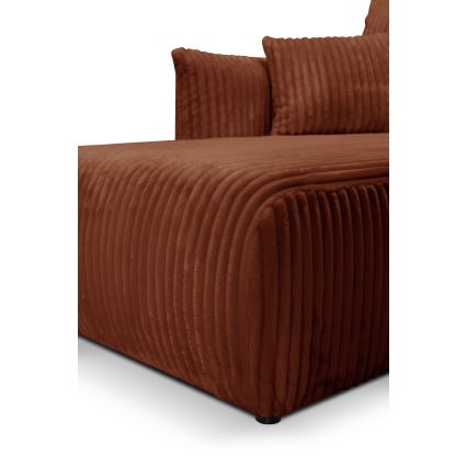 L-shaped universale folding angolo lounge suite con contenitore FRIDA marrone