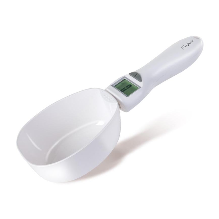 Lamart - Bilancia a cucchiaio con display LCD, 2xAAA, bianco