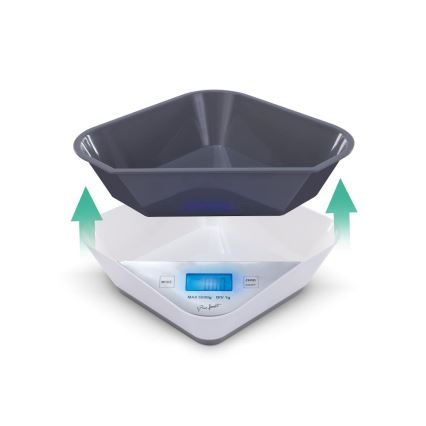 Lamart - Bilancia da cucina digitale 2x AAA bianco/grigio