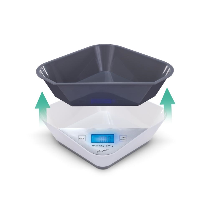 Lamart - Bilancia da cucina digitale 2x AAA bianco/grigio