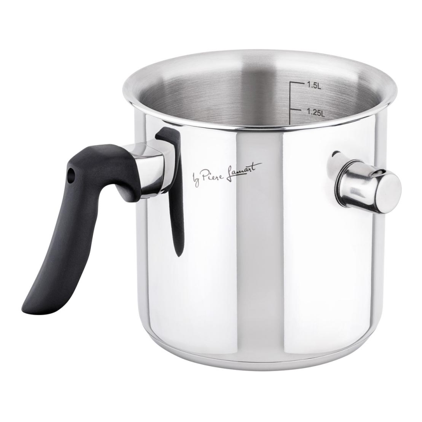 Lamart - Contenitore per latte 1,5 l in acciaio inox