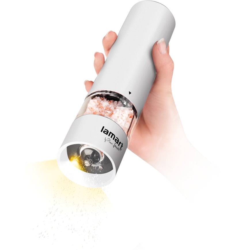 Lamart - Macinaspezie elettrico 4xAA bianco