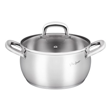 Lamart - Pentola con coperchio 18 cm in acciaio inox