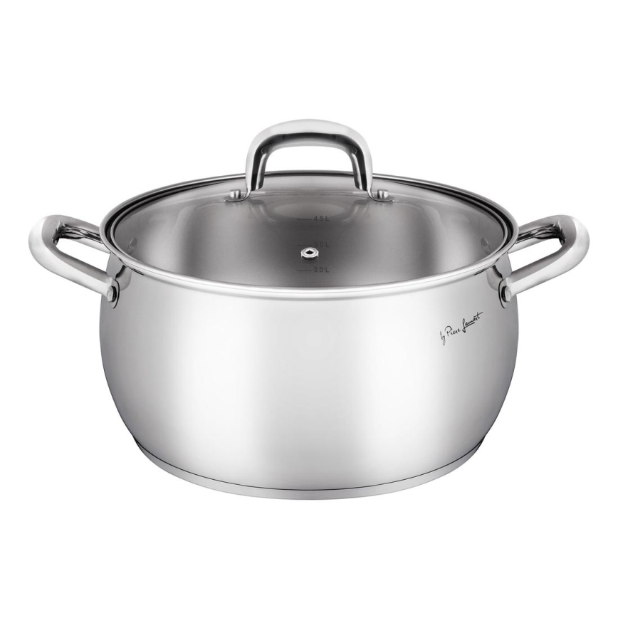 Lamart - Pentola con coperchio 22 cm in acciaio inox