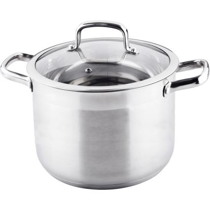 Lamart - Pentola con coperchio 24 cm in acciaio inox