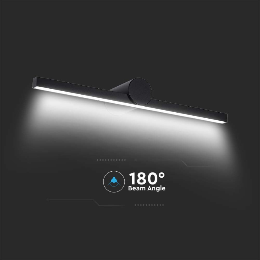 Lampada a LED per specchio da bagno 10W/230V 4000K IP65 nero