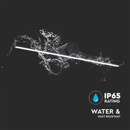 Lampada a LED per specchio da bagno 10W/230V 4000K IP65 nero