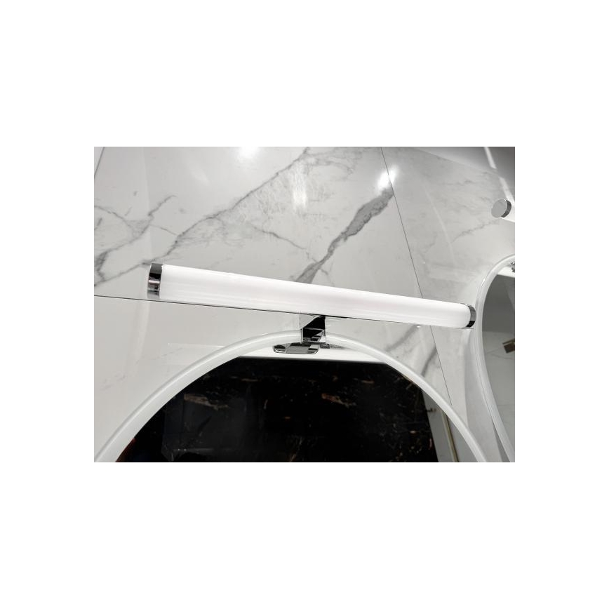 Lampada a LED per specchio da bagno 10W/230V 45 cm IP44 cromo lucido