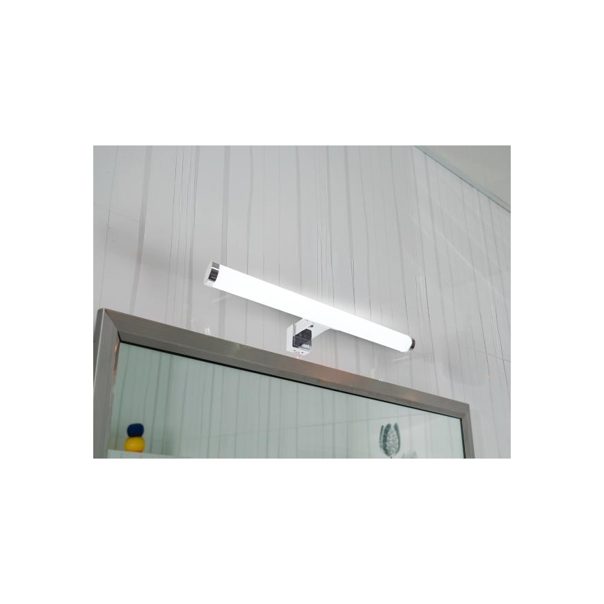 Lampada a LED per specchio da bagno 8W/230V 30 cm IP44 cromo lucido