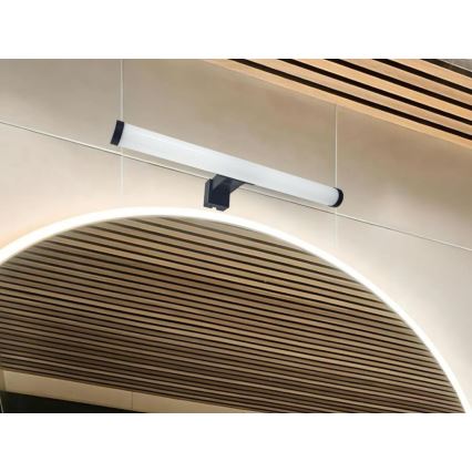 Lampada a LED per specchio da bagno 8W/230V 30 cm IP44 nero