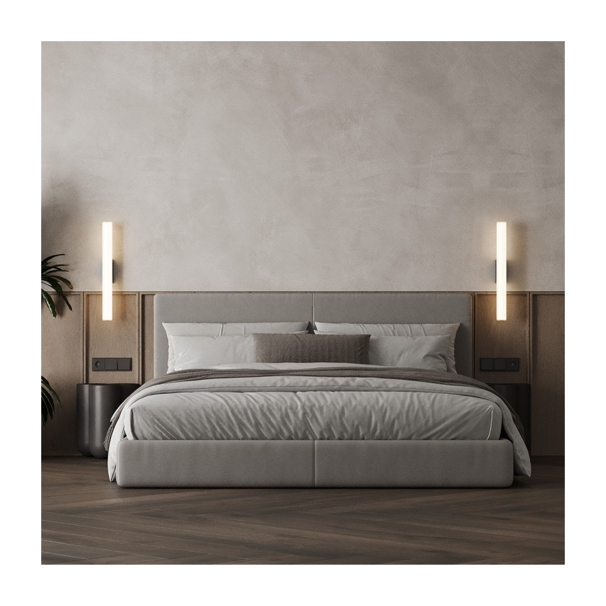 Illuminazione LED per specchio da bagno LINEA LED/12W/230V 3000/4000/6000K IP44 61 cm nero