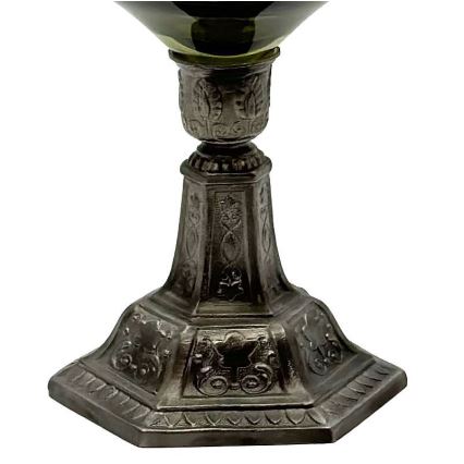 Lampada a olio KRASOMÍRA 42 cm verde