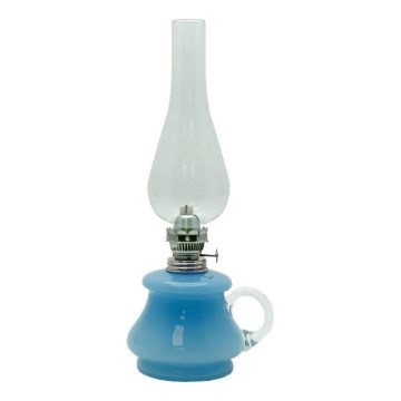 Lampada a olio TEREZA 34 cm azzurro