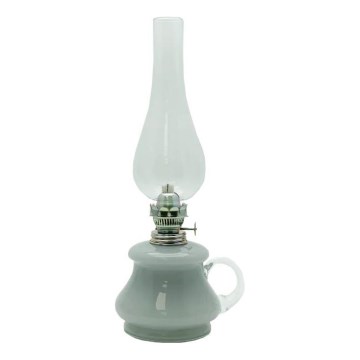 Lampada a olio TEREZA 34 cm grigio opale