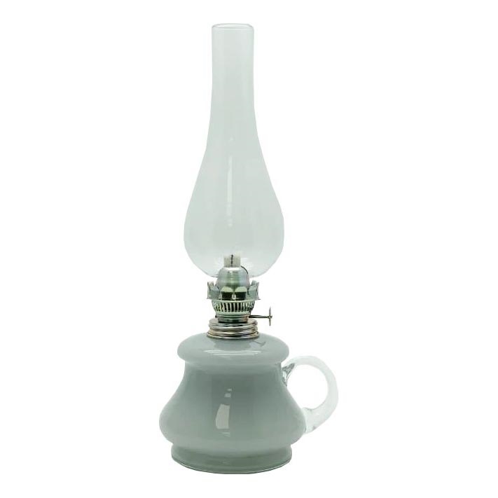 Lampada a olio TEREZA 34 cm grigio opale