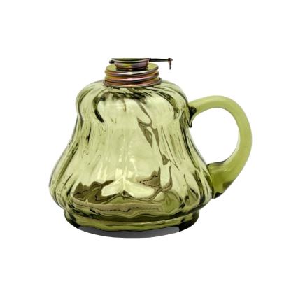 Lampada a olio TEREZA 34 cm verde foresta grande krakle