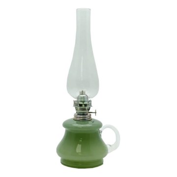 Lampada a olio TEREZA 34 cm verde foresta