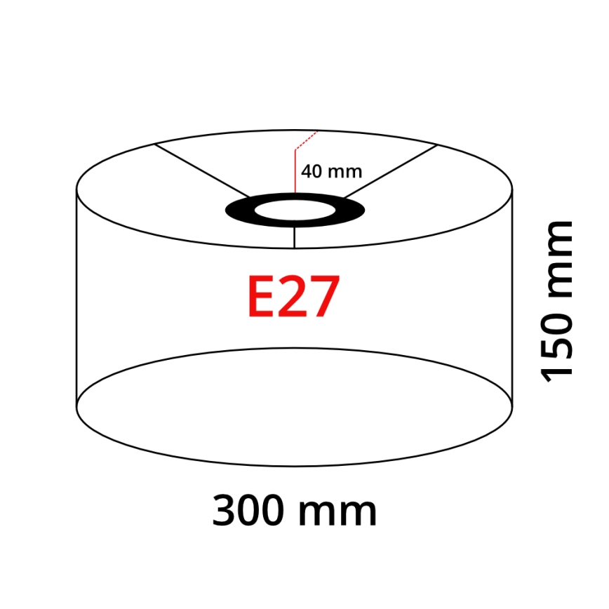 Lampada a piantana LED TUNJA 1xE27/20W/230V Ø 30 cm dorata/bianca