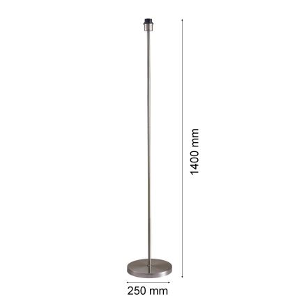 Lampada a piantana LED TUNJA 1xE27/20W/230V Ø 38 cm cromo opaco/bianco