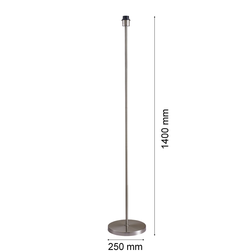 Lampada a piantana LED TUNJA 1xE27/20W/230V Ø 38 cm cromo opaco/bianco