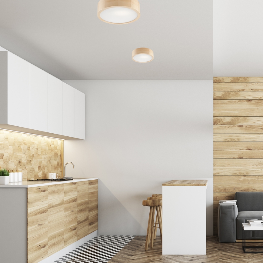 Lampada da soffitto NATURAL 1xE27/60W/230V Ø 27 cm pino
