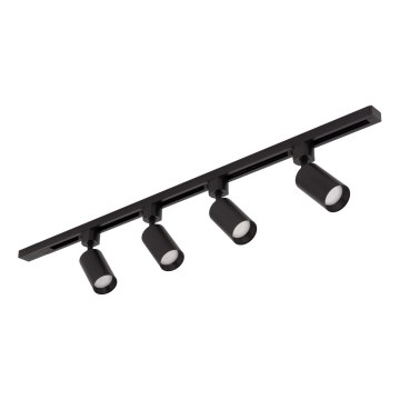 Lampada a soffitto per sistema a binario TRACER 4xGU10/10W/230V 1 m nera