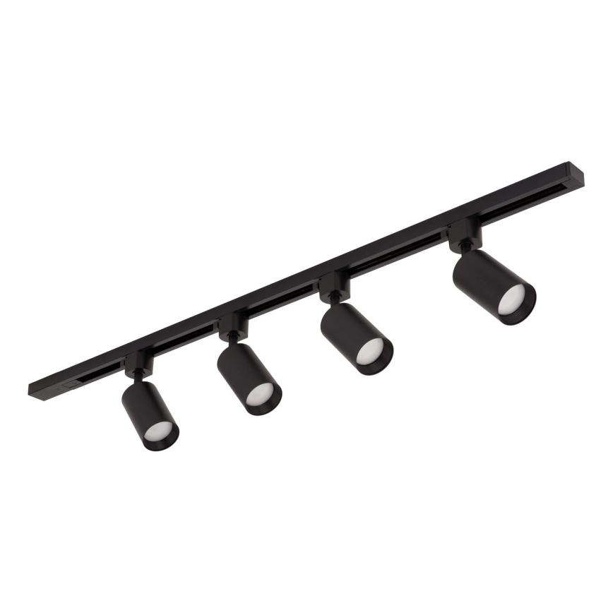 Lampada a soffitto per sistema a binario TRACER 4xGU10/10W/230V 1 m nera