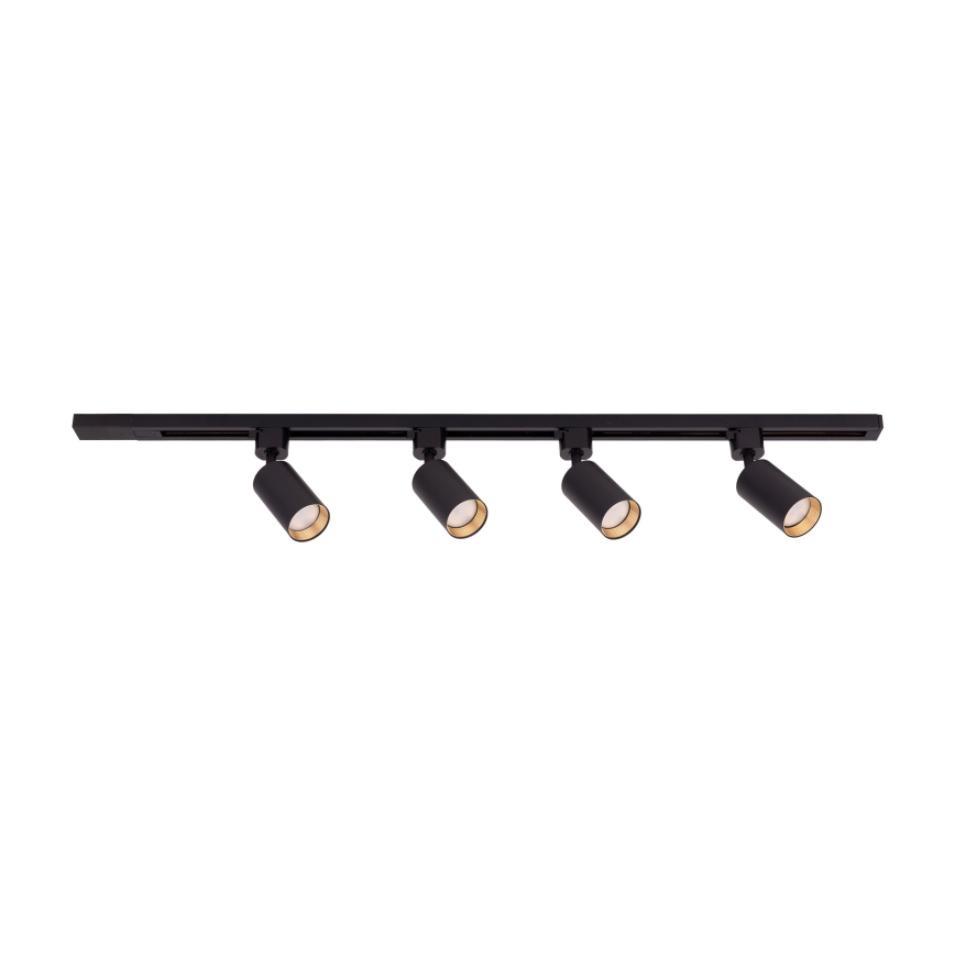 Lampada a soffitto per sistema a binario TRACER 4xGU10/10W/230V 1 m nera