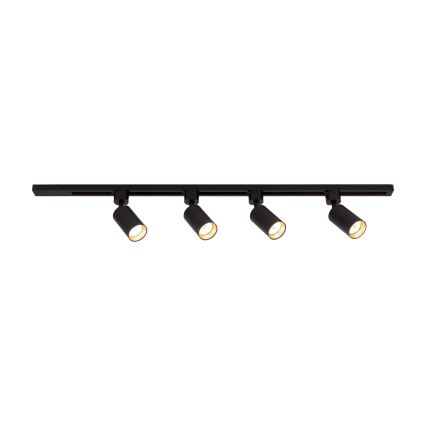 Lampada a soffitto per sistema a binario TRACER 4xGU10/10W/230V 1 m nera