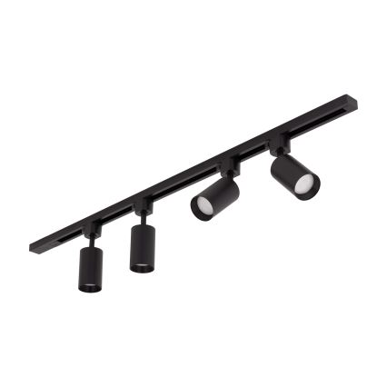 Lampada a soffitto per sistema a binario TRACER 4xGU10/10W/230V 1 m nera