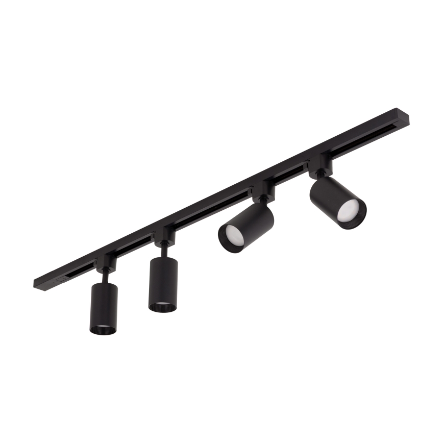 Lampada a soffitto per sistema a binario TRACER 4xGU10/10W/230V 1 m nera