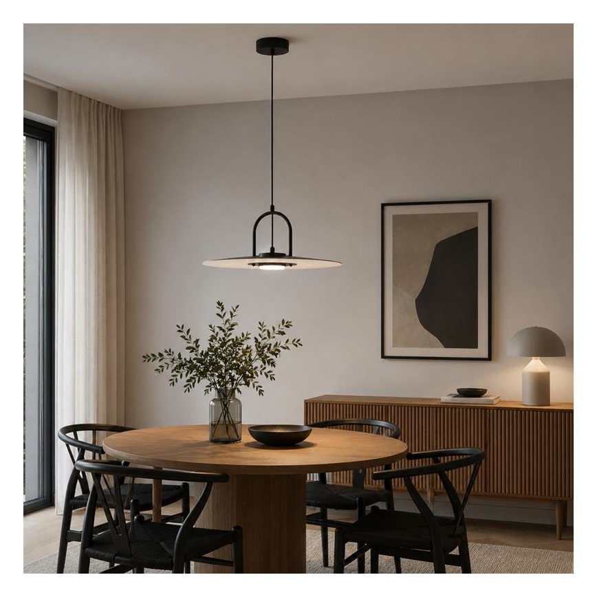 Lampada a sospensione a cavo HATTORI 1xGX53/15W/230V, nero