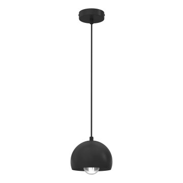 Lampada a sospensione a cavo SOOL, 1x E27/15W/230V, Ø 15 cm, nera