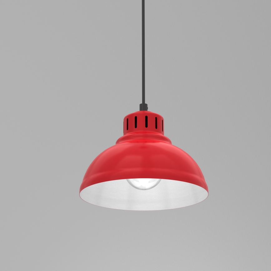 Lampada a sospensione ALTAR 1xE27/60W rosso