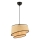 Lampada a sospensione BARETTE 1xE27/60W/230V beige/nera