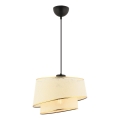 Lampada a sospensione BARETTE 1xE27/60W/230V crema/oro