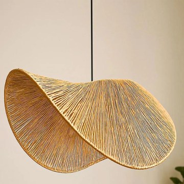 Lampada a sospensione BOHO su cavo 1xE27/40W/230V in rafia