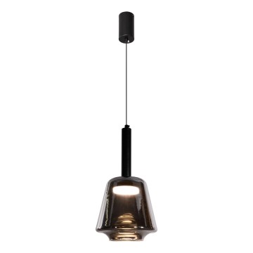 Lampada a sospensione BUENO 1xGX53/9W/230V diam. 18 cm nero fumé