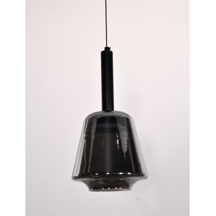 Lampada a sospensione BUENO 1xGX53/9W/230V diam. 18 cm nero fumé