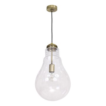 Lampada a sospensione BULBO 1xE27/60W ottone