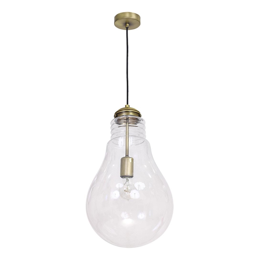Lampada a sospensione BULBO 1xE27/60W ottone