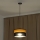 Lampada a sospensione con cavo ALBA 1xE27/15W/230V diam. 25 cm nero/marrone