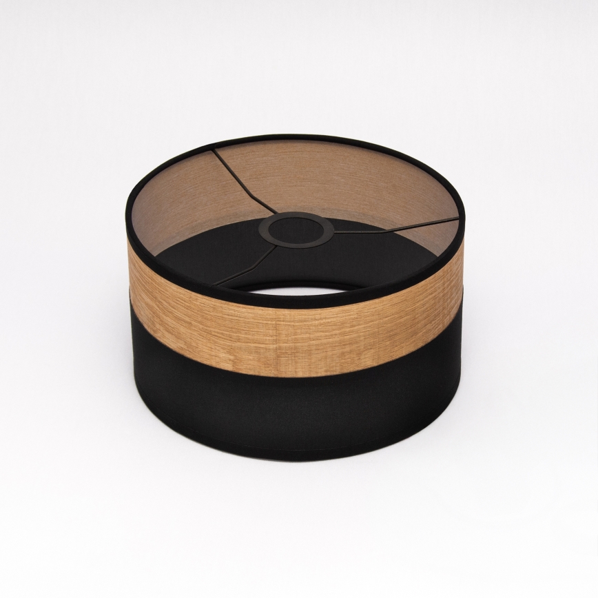 Lampada a sospensione con cavo ALBA 1xE27/15W/230V diam. 25 cm nero/marrone