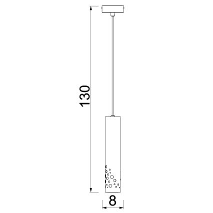 Lampada a sospensione con cavo ALTRO 1xGU10/8W/230V beige
