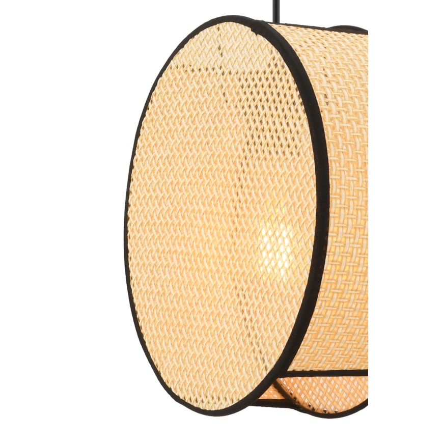 Lampada a sospensione con cavo BIG DRUM 1xE27/60W/230V beige/nero
