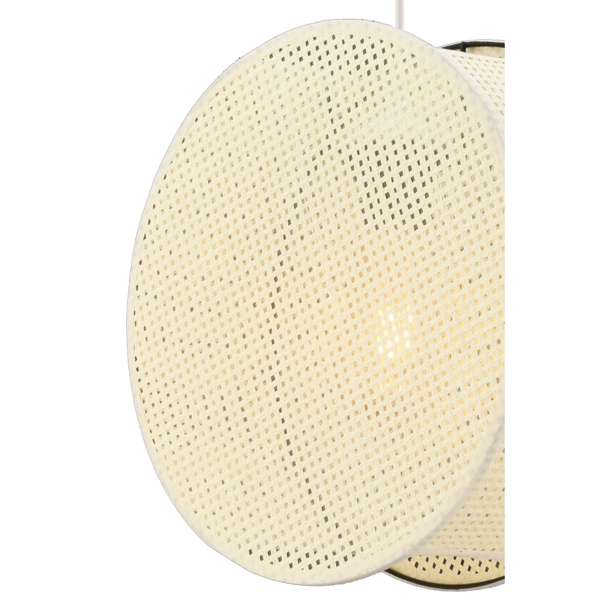 Lampada a sospensione con cavo BIG DRUM 1xE27/60W/230V color crema
