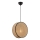 Lampada a sospensione con cavo BIG DRUM 1xE27/60W/230V marrone/nero