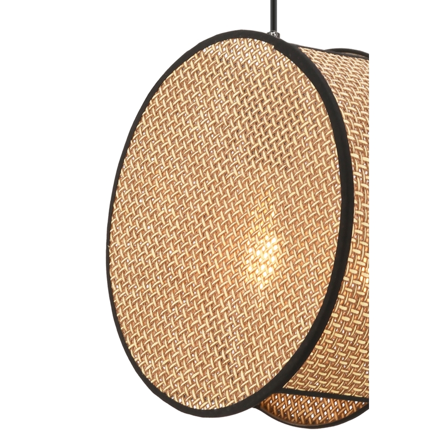 Lampada a sospensione con cavo BIG DRUM 1xE27/60W/230V marrone/nero